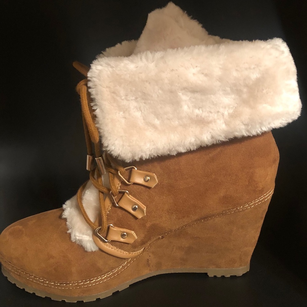 Tan ankle boots